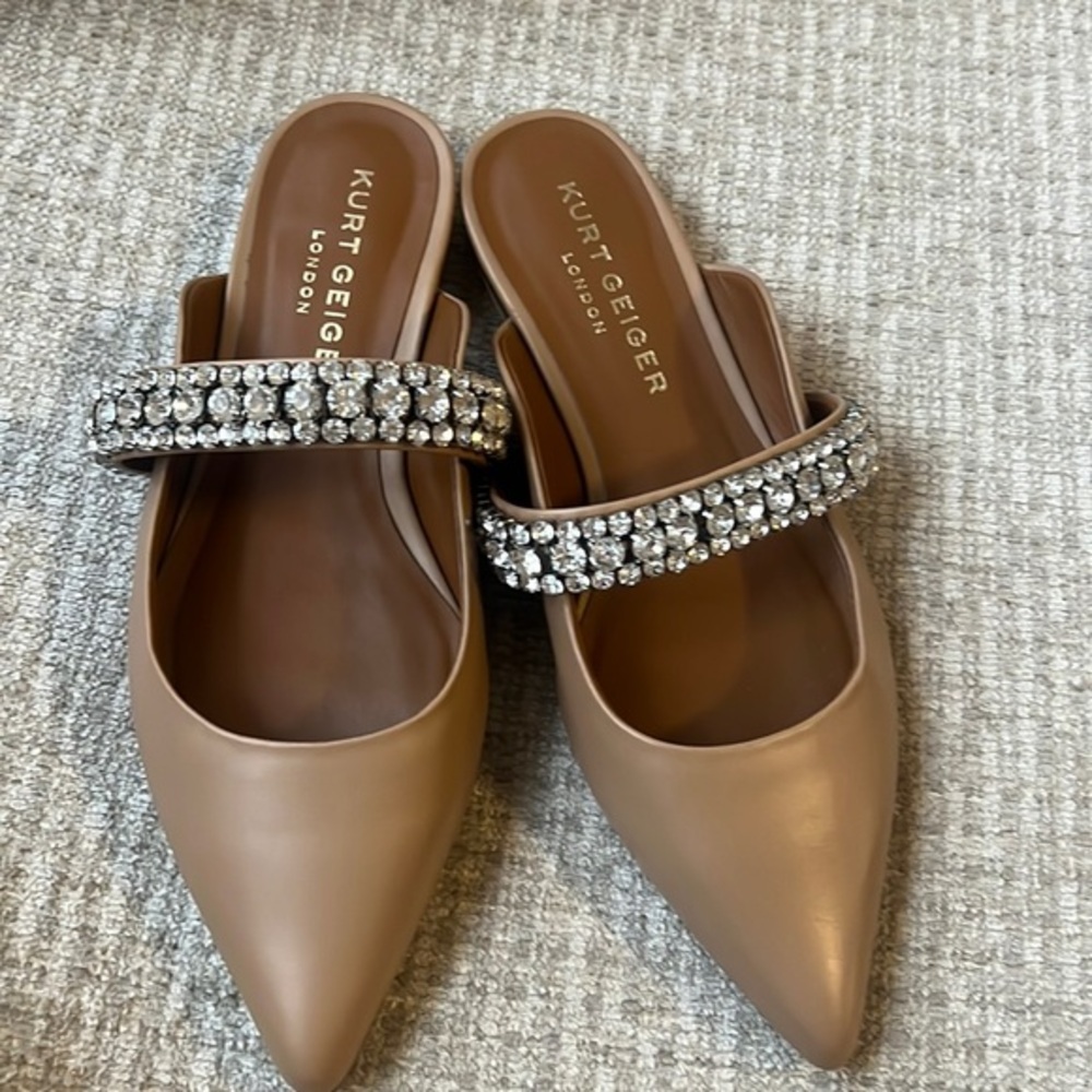 KURT GEIGER embellished mules size 38/7.5